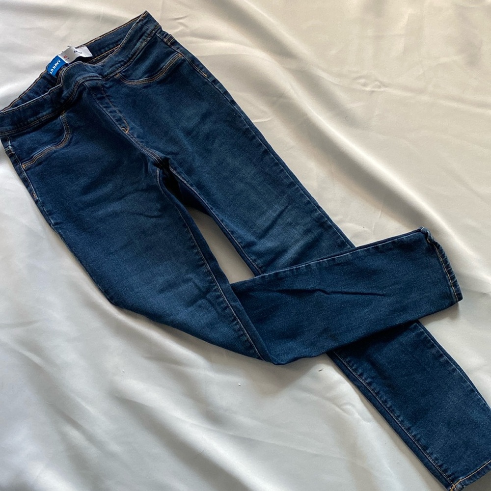 Stretchy Dark Blue Jeans